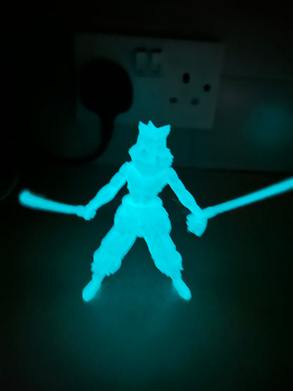 Glow in the dark Inosuke from demon slayer