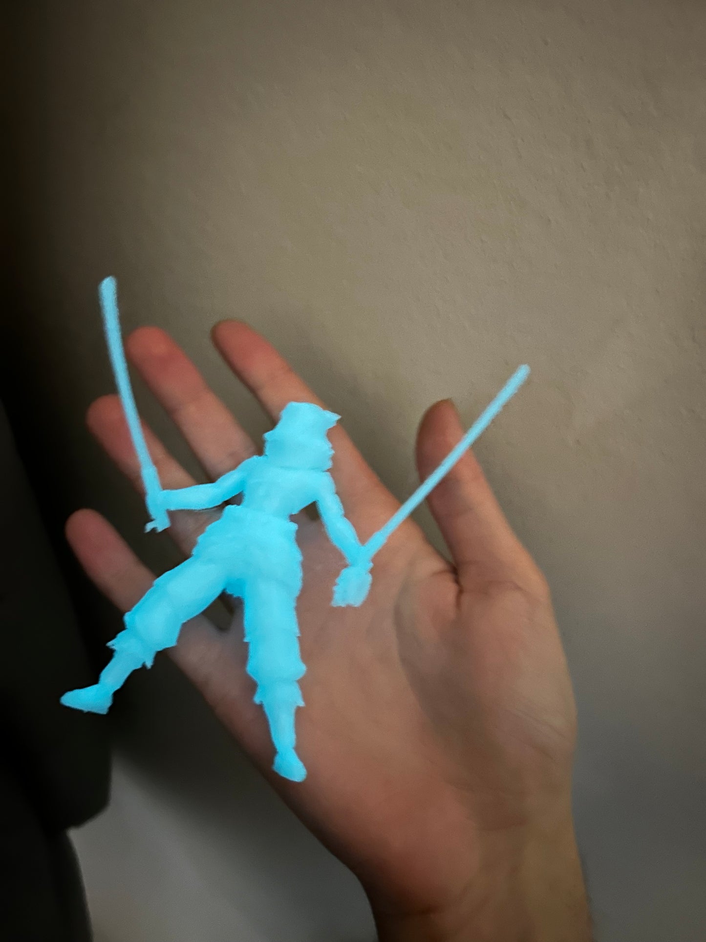 Glow in the dark Inosuke from demon slayer