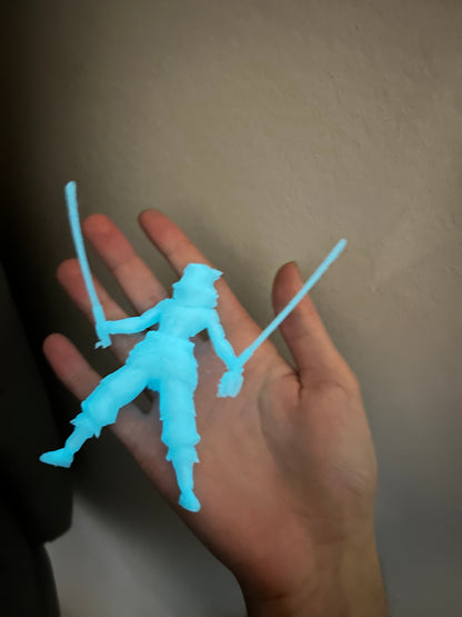 Glow in the dark Inosuke from demon slayer