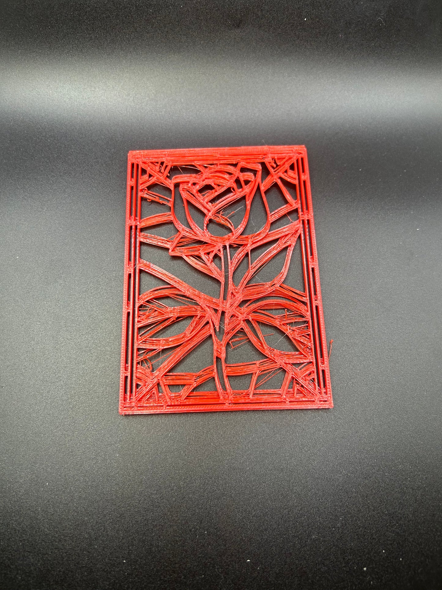 3D Printed Rose Picture Art (Red) *VALENTINES SPECIAL*
