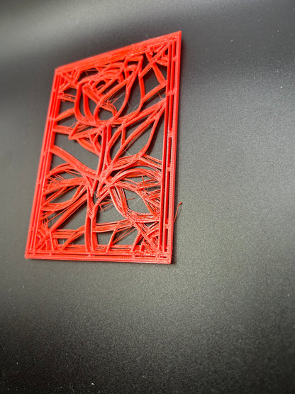 3D Printed Rose Picture Art (Red) *VALENTINES SPECIAL*