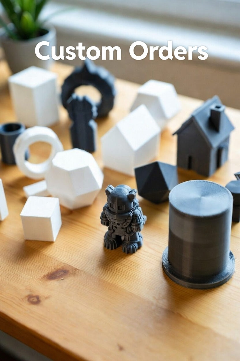 Custom 3D Printed Orders(add idea to Personalisation box at cart under checkout!)