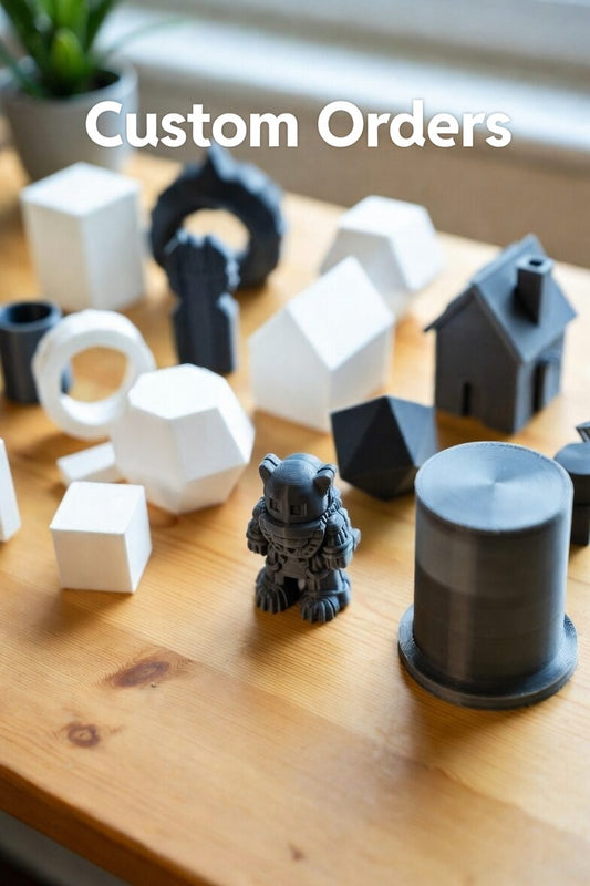 Custom 3D Printed Orders(add idea to Personalisation box at cart under checkout!)